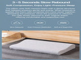 2 Pack Wave Shaped Contour Memory Foam Pillow with Washable Bamboo Fibre Covers - 3-5 Second Slow V888-ELOSUNG55088