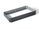 Green Fingers Garden Bed 150x90cm Planter Box Raised Container Galvanised Steel GARDEN-15090-ALUMGR