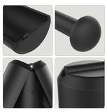 Portable Folding Stool with Adjustable Height for Travel, Commuting, Queueing, and Outdoor V1341-ZY-CKPERK6F-BLACK