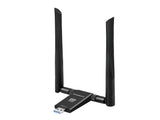 Simplecom NW811v3 AX5400 Tri-Band WiFi 6E USB Adapter with 2x 5dBi High Gain Antennas V28-SIMNW811V3