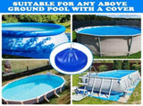 8/16 Pack Pool Cover with S Hooks, Pool Cover Above Ground, Antifreezing Thick PVC V1366-AZ2-W-11372
