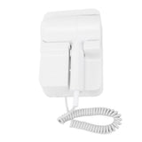 1300W Hair Dryer with Holder 2 Levels Temperature Wall Mount Hair Blow Dryer for Hotel Bathroom EU V1294-YM0901-3113250014711
