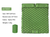Double Outdoor Foot Pump Inflatable Sleeping Pad - 40D Nylon Camping Air Mattress V888-ELOSUNG56188-5