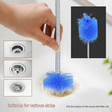 3 Piece Drain Brush Set Flexible Long Stainless Steel Tube & Double Ended Brushes for Kitchen Pipe V1192-AZ-W-22207