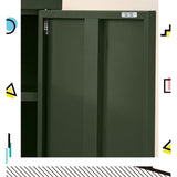 Artiss Buffet Sideboard Metal Cabinet - SWEETHEART Green AI-LOCKER-MI-GN