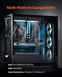 VEVOR CPU Liquid Cooler AIO CPU Water Cooler with ARGB Light & 120 mm PWN Fans V952-CPULQFSSLDPB56R3VV9