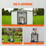 VEVOR Garden Tool Organizer, 10 Slots, Yard Tool Tower Rack for Garage Organization and Storage, V952-CKGJSNJSLCRS3T4IOV0
