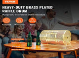 Raffle Drum, 16.1 x 12 inch Brass Plated Raffle Ticket Spinning Cage, Holds 5000 Tickets or 200 V952-CJGJS16YC000Z86CGV0