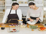 European Style Two Layer Cake Display Stand Iron Dessert Holder V1366-AZ2-W-22860