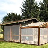 Clear PVC Tarpaulin with Grommets, Waterproof UV-Resistant Protective Sheet for Patios, Greenhouses V1189-LC-HW-00245
