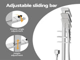 Handheld Shower Head Set 3.1'' High Pressure Silver SHOWER-A5-SQ-SI