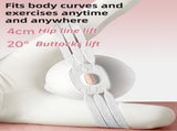 Grey 3-Level Resistance Pelvic Floor & Inner Thigh Trainer - Multi-Function Kegel Exercise Set with V888-ELOSUNG45367