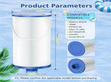 303279 Lifesmart Hot Tub Filter Compatible with AquaTerra Spa Filter Replaces, Filbur FC-2402, V1258-DP02-C-1055