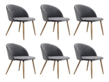 Levede 6x Dining Chairs Seat French Grey CH1037-2-GYX3