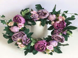 Peony Flower Garland Front Door Decoration Flower Lintel Pendant Imitation Flower Wall Decoration V1294-YM0715-211201LW03-3