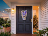 Christabelle 90cm Alpine Snow Christmas Teardrop Pre Lit Multi Function LED Timer Flocked Pine 112_WFLAS90T