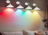 Battery Operated Sconce, Wireless Lights Set of 2, 13 RGB Colors Dimmable Battery Powered V1171-CB-WLPD-W-RGB-BO2