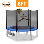 Kahuna Blizzard 8 ft Trampoline Blue with Basketball Set TRA-BLZ-08-BU-BB