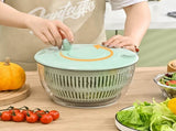 2-in-1 Decker Vegetable Dryer - Fruit Salad Drainer - Six Replaceable Blades - Salad Dryer V1188-ZXY-10452