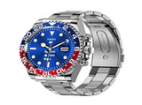 Classic Stainless Steel Smartwatch with Rotating Timer Bezel, Bluetooth Calling & Luminous V888-ELOSUNG35447
