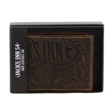 Jack's Inn Spade Mens Crazy Horse Leather Wallet with Detachable Chain in Brown V563-JACK-19-BRN