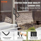 Handrails for Outdoor Steps, 18.9" Length 1.3"Pipe Wall Mount Safety Railings for 1-2 Steps, Stair V952-DXSBSHS189INS1J6YV0