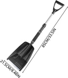 Folding Snow Shovel - Large Capacity Lightweight & Portable - Wide Snow Clearing Range with V1188-ZXY-117-0044