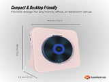 Tooleroo USB Rechargeable Desktop CD Player Speaker Bluetooth Portable Pink V238-SUPDZ-41154856779856