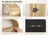 Wooden Shadow Box Frame, 16.3" x 9.84" Display Case, Arch Keepsakes Memory Box, Wood Display Case V1369-AZ3-W-08708