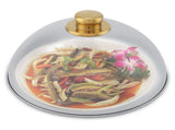 Stainless Steel Kitchen Restaurant Dining Food Serving Platter Lid Dome Plate Cover V1294-YM0901-JY20185-01