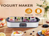 Eight-cup home yogurt maker, homemade with no additives, enjoy healthy deliciousness and freedom. V1232-SNJ-001