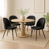 Levede 4x Dining Chairs Kitchen Cafe Black CH1037-2-BKX2