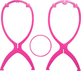 Wig Stand for Wigs, Plastic Holder, Pink 1 PCS V1259-DP01-A-1497