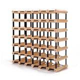 Timber Wine Rack Storage Cellar Organiser 42 Bottle V274-FT-WWR06-42