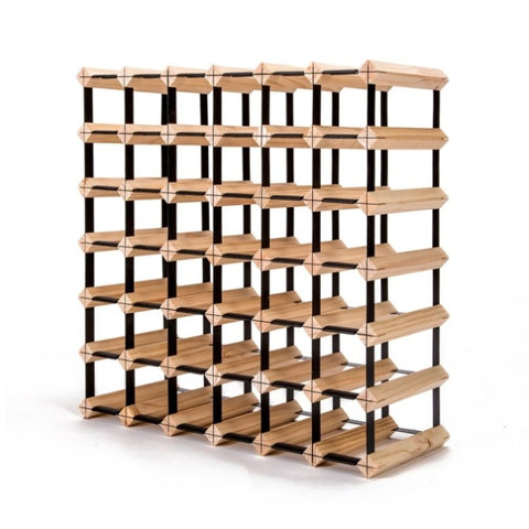 Timber Wine Rack Storage Cellar Organiser 42 Bottle V274-FT-WWR06-42