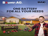 BAUMR-AG LN3 20V SYNC Cordless 2in1 Line Trimmer & Lawn Edger, with Battery and Charger Kit, V219-PLTCLSBMLN3A
