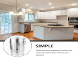 Plated Metal Trash Can with Lid, Stylish Multi-Purpose Garbage Bin for Indoor and Outdoor Use V1192-AZ-W-21260