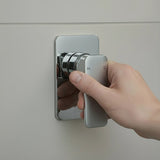 Single Square Shower Bath Mixer Tap Bathroom WATERMARK Approved in Chrome V63-847951