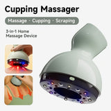 USB Rechargeable Massager 9 Level Adjustable Cupping Therapy Device Home - Gray - Size 01 V1106-110-35584-GRY-01