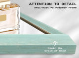 Wall Mirror Rectangular Frame Bathroom 70x90cm Turquoise V274-FT-BM-PSSQ-LB7090
