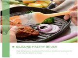8-Piece Silicone Oil Brush Set for Kitchen Baking, Barbecue, Grill - Cooking Gadget Tools V1369-AZ3-W-17495
