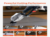Metal Shear/Cutter Drill Attachment, Sheet Metal Cutter with 360-Degree Pivoting Head, Sharp V952-JSJQJFJJSDXZIA0VZ001V0