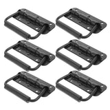 6Pcs Spring Loaded Metal Handles Heavy Duty Black Cabinet Door Pull Handles V1192-AZ-W-27021