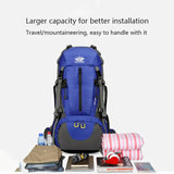 Blue High-Capacity Nylon Hiking Backpack - Durable, Multi-Functional Outdoor Travel Pack V888-ELOSUNG21546