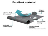 Instahut 1.8X4M Side Awning Retractable Privacy Screen Outdoor Sun Shade Grey AWN-B-SIDE-FC-18X4-GR