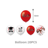 Graduation Decorations 2026 Themed Set, Congrats Grad Banner Class of 2026 Background Balloons V1369-AZ3-W-15251