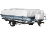 Pontoon Boat Cover, Fit for 25'-28' Boat, Heavy Duty 600D Marine Grade Oxford Fabric, UV Resistant V952-FQCZYCYCB2528M0J5V0