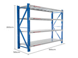 Centurion Standard 1 Bay 1M Wide Long-Span Garage Shelving 400kg LS-099