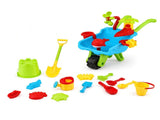 Keezi Kids Sandpit Beach Toys Set Wheelbarrow Shovels Animal Molds Sand Play PLAY-SAND-CAR