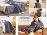 3-Setting Electric Heating Shawl USB Rapid, Portable & Machine Washable, Multifunctional V1232-DRT001